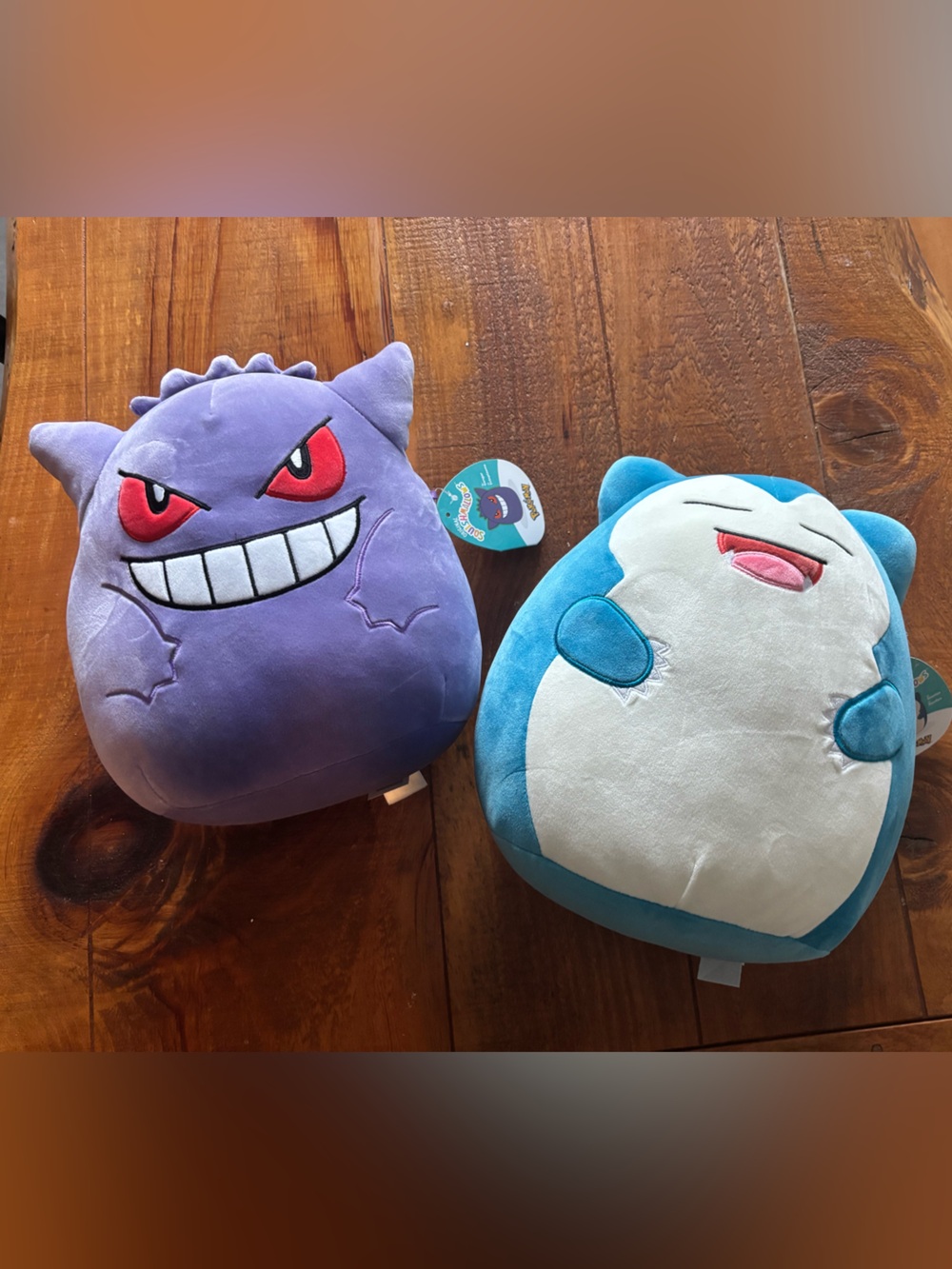 Snorlax and Gengar Pokemon Squishmallow